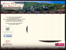 Tablet Screenshot of hotel-lesaintcirq.com